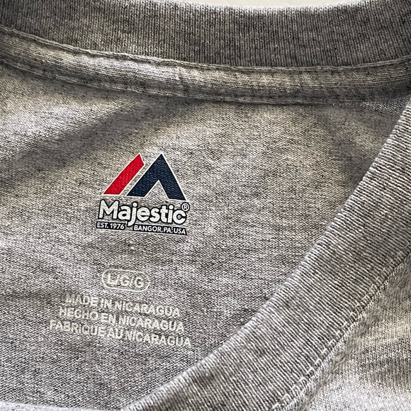 Majestic Chicago Cubs Grey #17 Bryant Graphic Unisex T-shirt Sz L - Picture 9 of 10